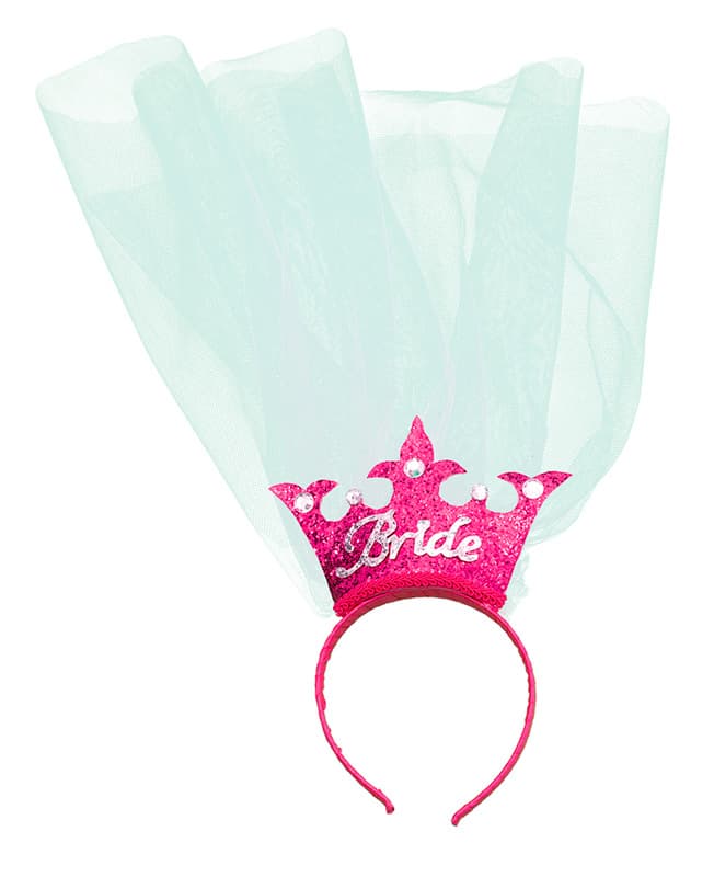 Bride to Be diadem med krone og slør