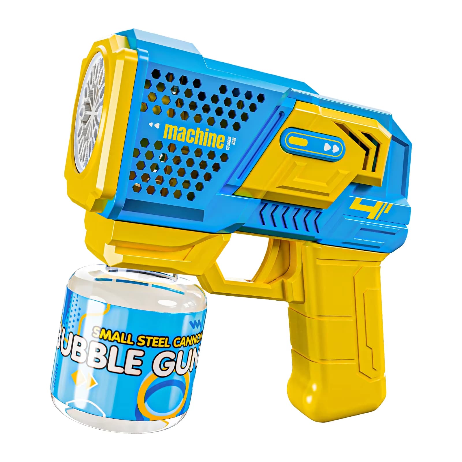 Elektrisk Bubble Gun Maskine med LED Lys