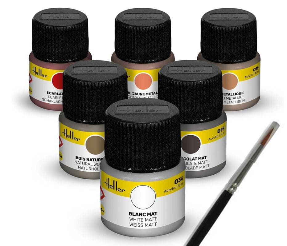 Heller maling sæt til sejlskibe - 6 x 12 ml