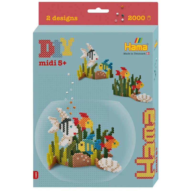 Hama midi akvarium  ca. 2.000 perler