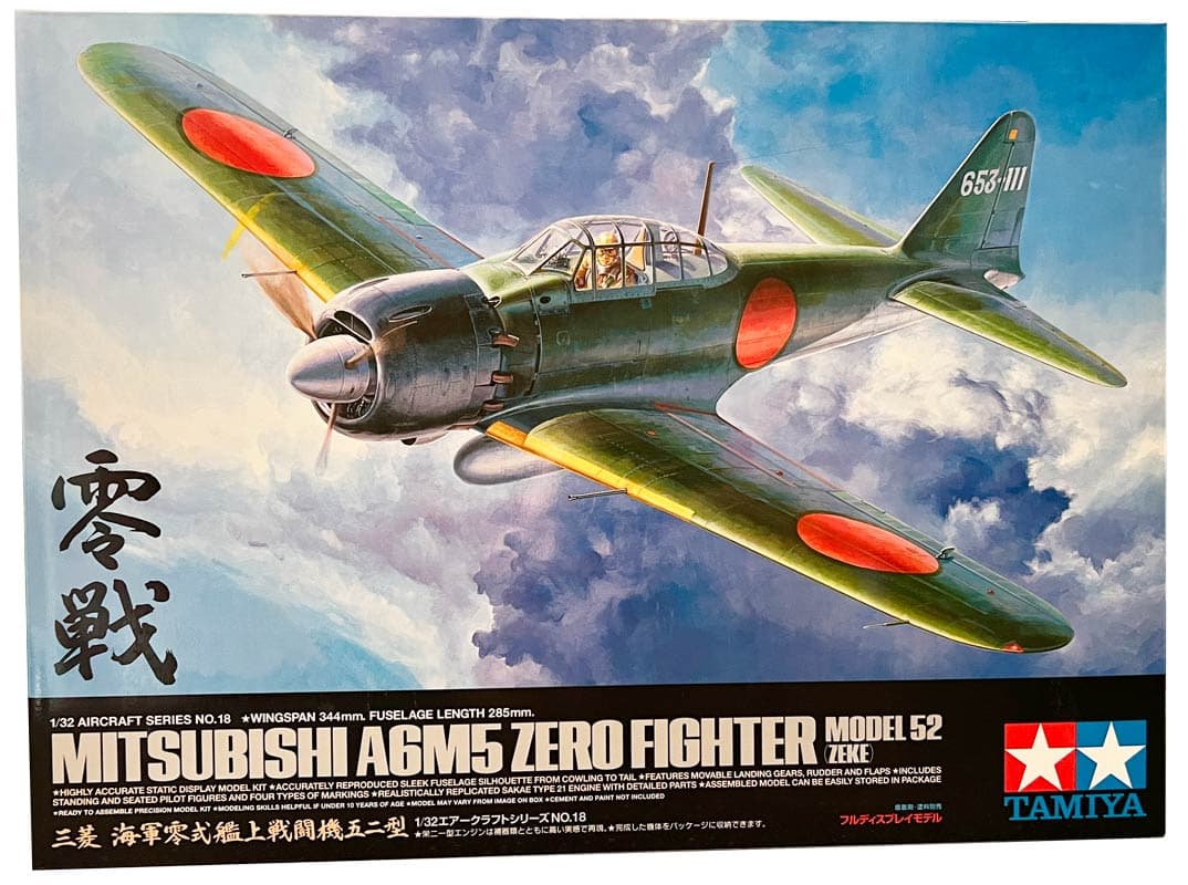 Tamiya Mitsubishi A6M5 Zero Fighter Model 52 "Zeke" modelfly