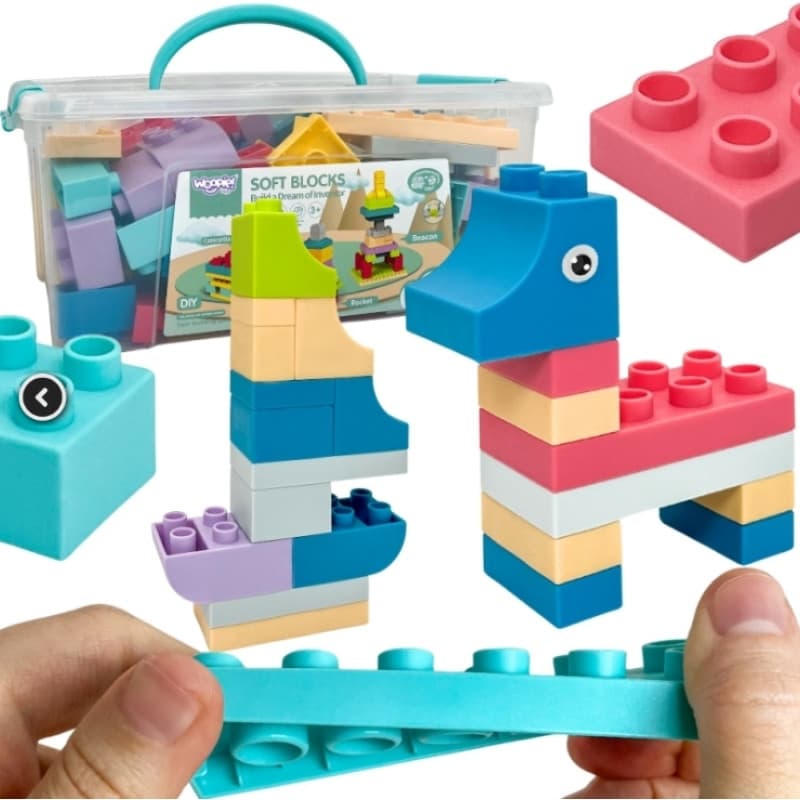 WOOPIE Soft Blocks Sæt  99 dele i boks