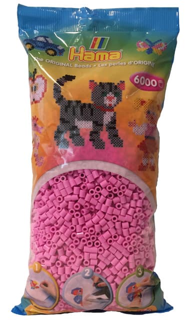 Hama midi perler 205-48 - 6000 stk. pastel pink