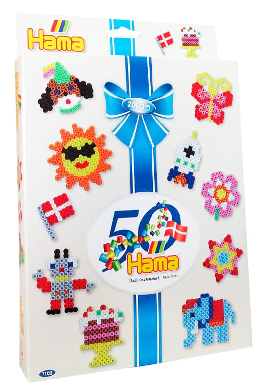 Hama midi jubilæumsæske - 2000 stk. perler