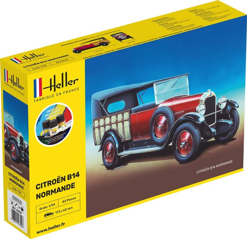 Heller Citroën B14 Normande 1926 - komplet sæt