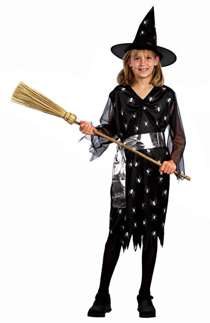 Golden witch med hat str. 120
