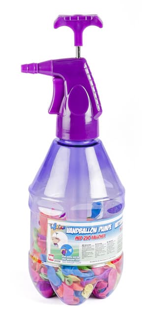 Vandpumpe med 100 vandballoner