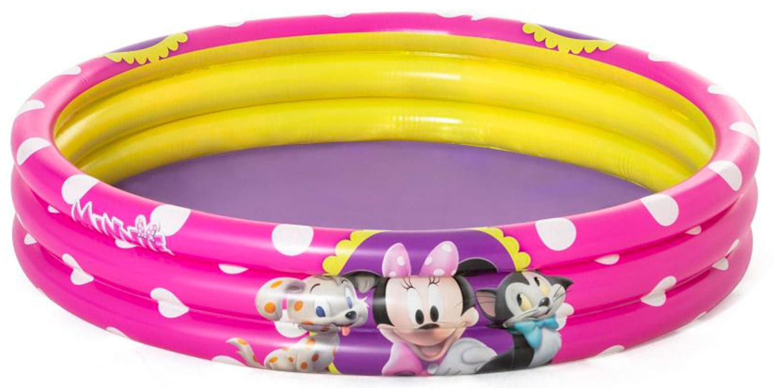 Bestway 3-ring pool med Minnie og dyr - 140 liter