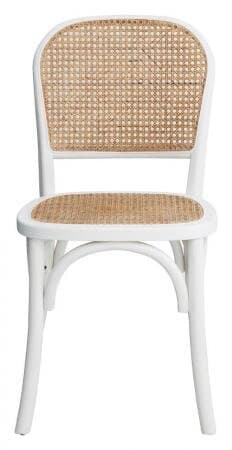 NORDAL WICKY SPISEBORDSSTOL M/FLET NATUR/HVID - 86