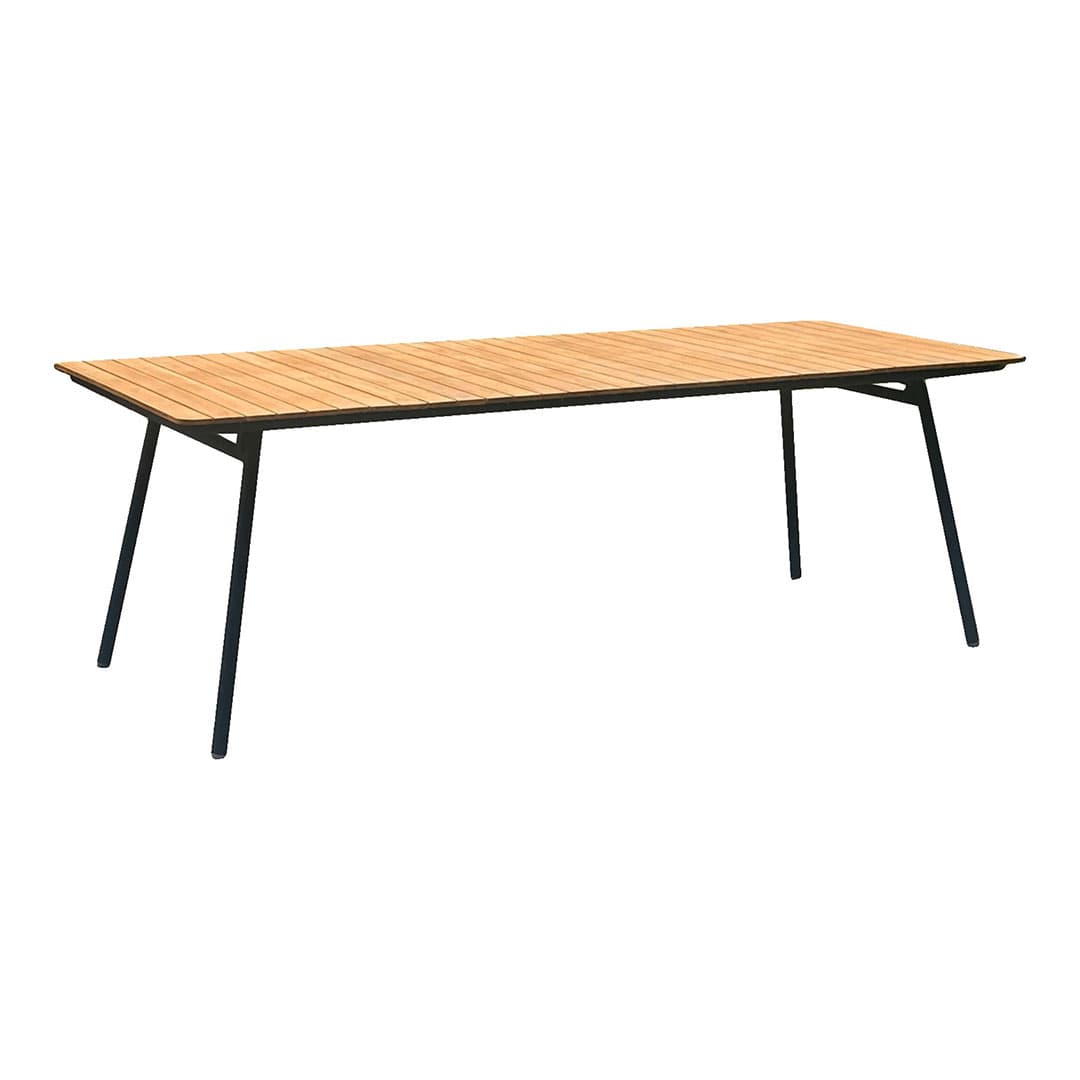Cleveland havebord teak, sort