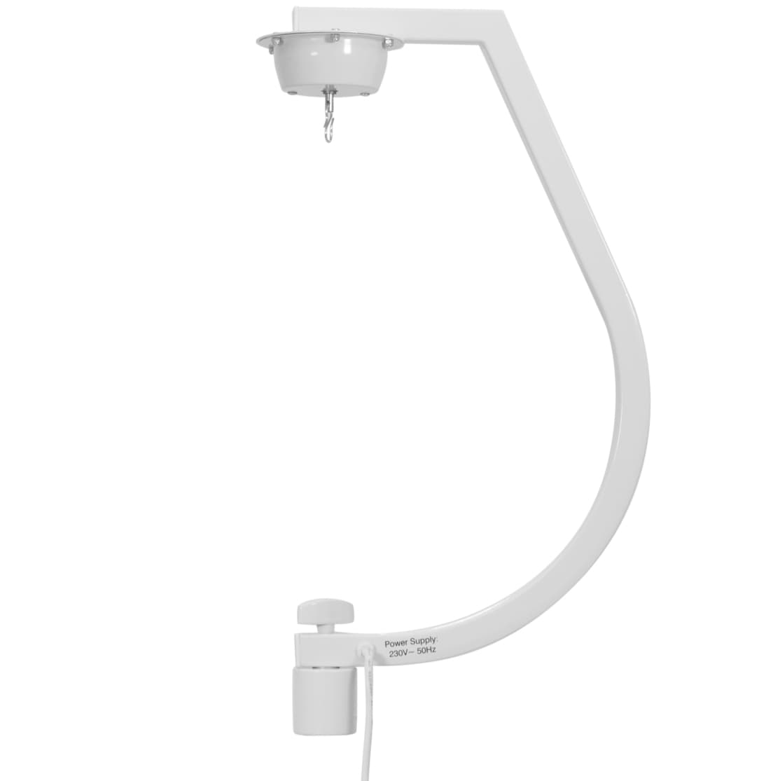 Eurolite Spejlkuglestativ med motor - 30 cm - Hvid