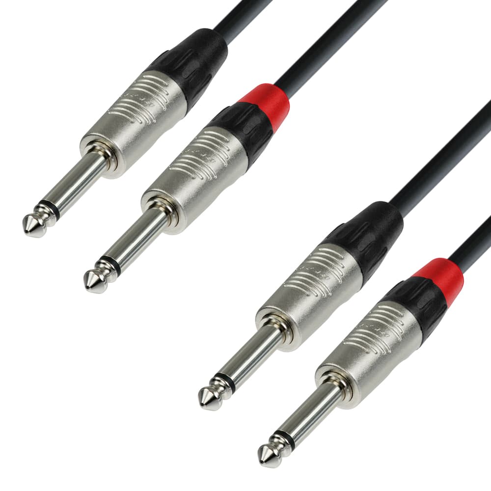 AH 4 STAR TPP - 2 x Jack 6,3mm Han til Jack 6,3mm Han Kabel 1,5 meter