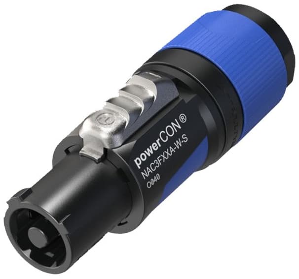 Neutrik NAC3FXXA-W-S PowerCON Blå kabelstik 6-12mm - Sort
