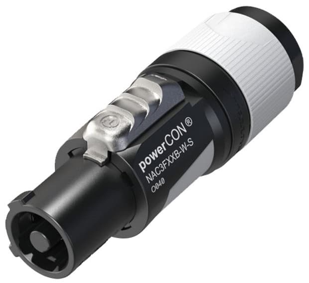 Neutrik NAC3FXXB-W-S PowerCON Grå kabelstik 6-12mm - Sort