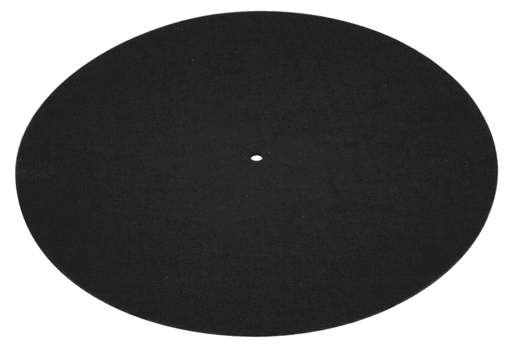 Slipmat til pladespiller - Mat Sort