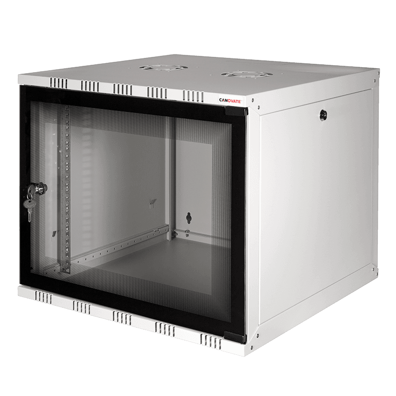 19" SOHO wall cabinet, 12U, 540 x 400 mm, flatpack (disassem