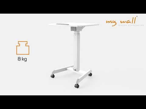 Mywall mobilt bord til laptop og andet - med tilt og hjul