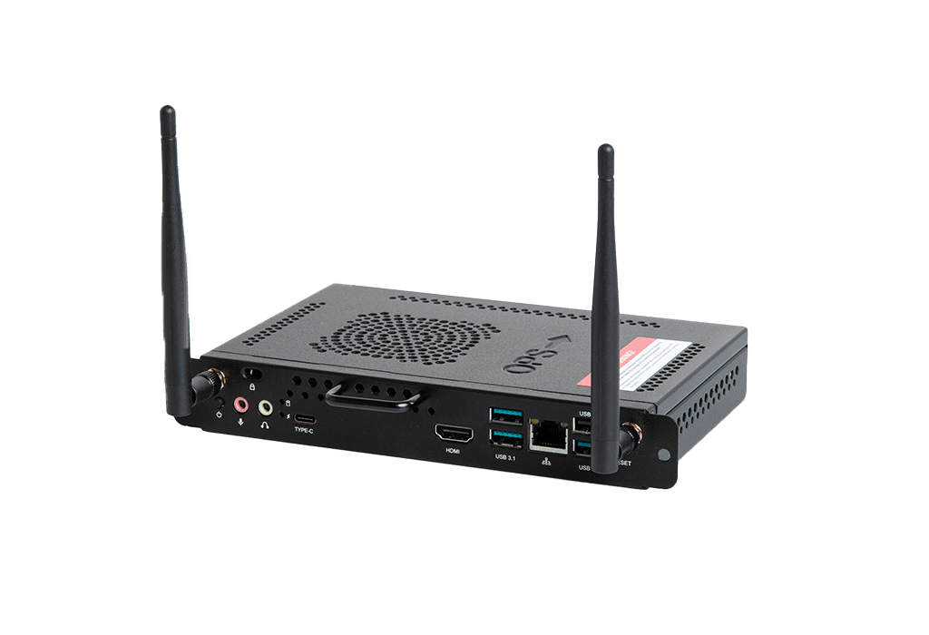 i3COMPUTER A01 OPS = EDLA GOOGLE OPS computerQuad-core A78 + Quad-core A55 - 2.2GHz, 8GB - 128GB - AndroidOnly compatible with the E-One and the X-O