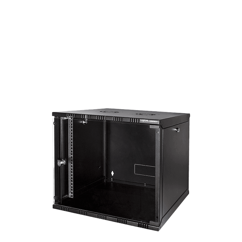 19" SOHO Wallmount Cabinet 9U, 550 mm depth, black, assembled