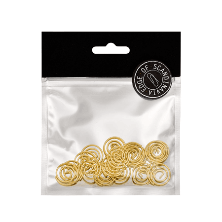 Clips i guld - Snurreclips 20 stk Guld 780416
