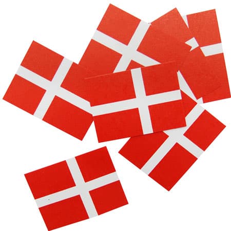 Strøflag Med Dannebrog 150 stk