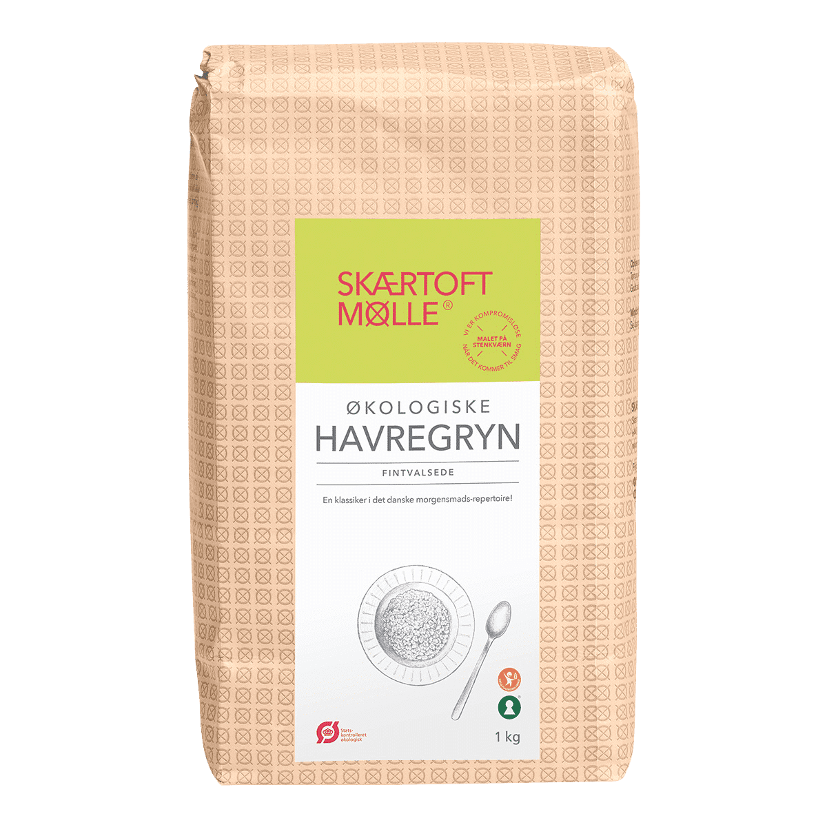 Havregryn, økologisk, 1 kg