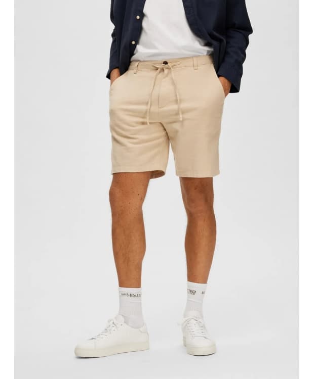 Selected Shorts i beige til herre