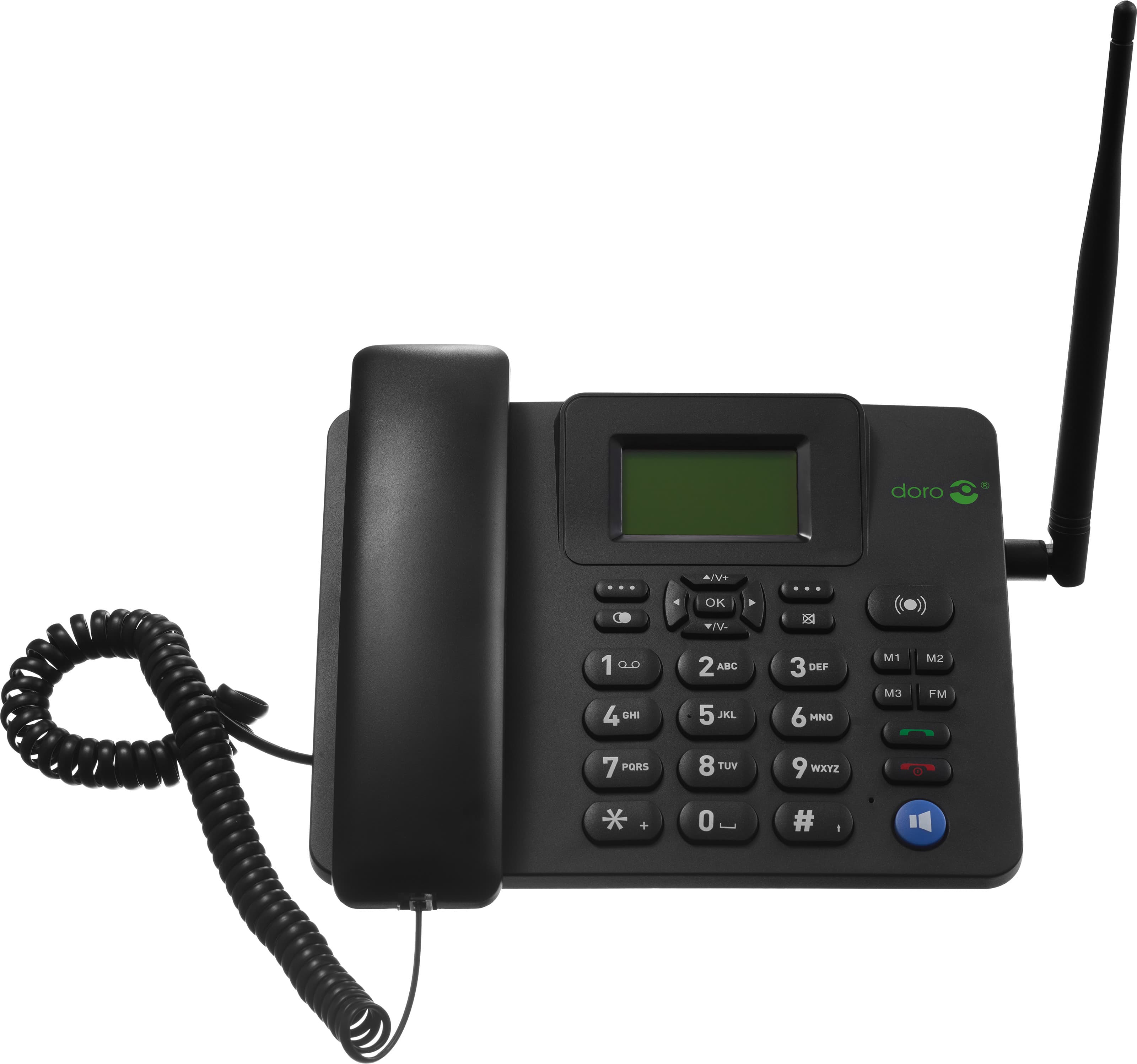 Doro 4100H 4G GSM-bordtelefon, sort