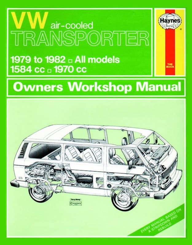 Haynes Workshop manual VW Transporter (air-cooled) petrol (1979-1982) classic reprint