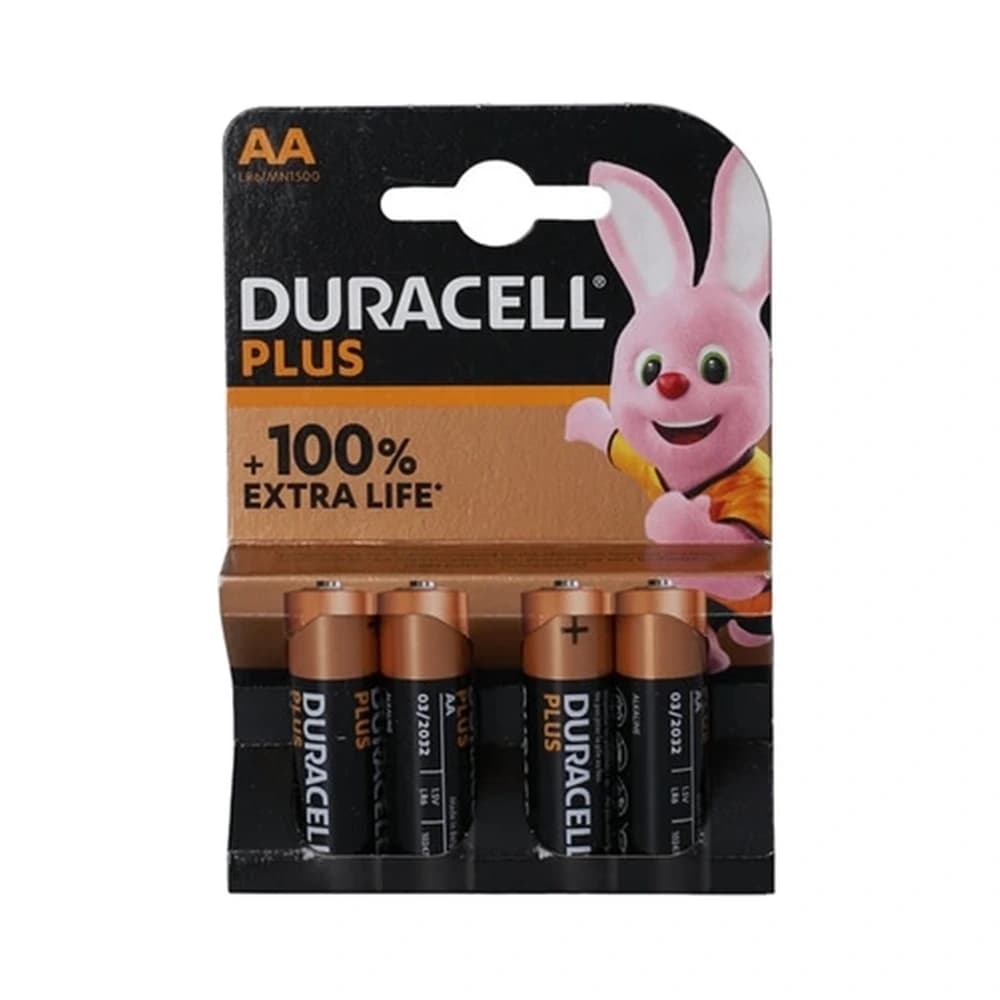 Duracell Plus AA Alkaline  4 stk