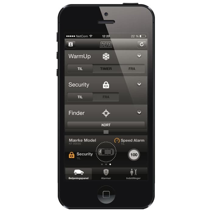 DEFA Finder Link (Skal monteres af aut. DEFA specialist)