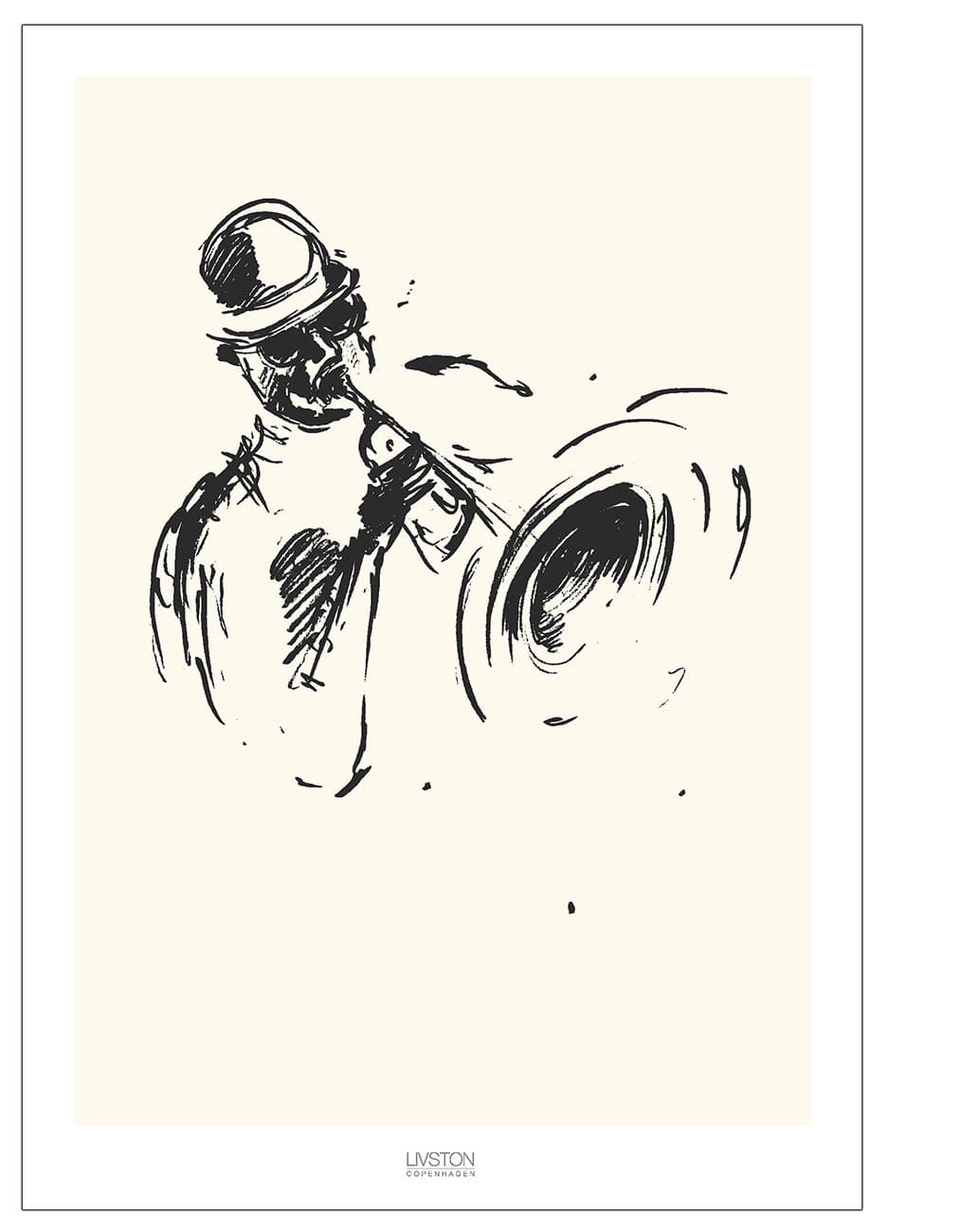 Jazzplakat 0.2 designplakat 50 x 70 cm.