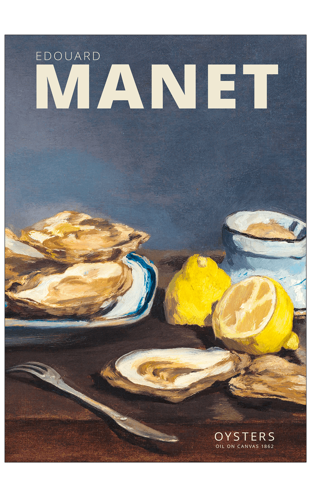 Edouard Manet. Østers plakat 70 x 100 cm.