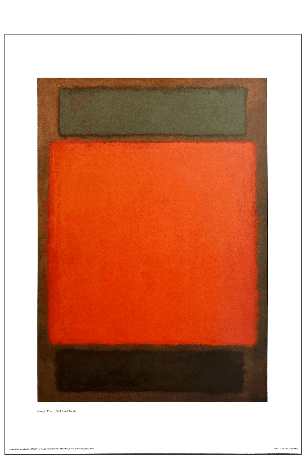 Mark Rothko. Orange, Brown 1961