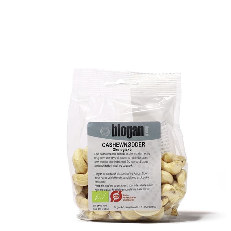 biogan - Økologsiske cashewnødder 100g
