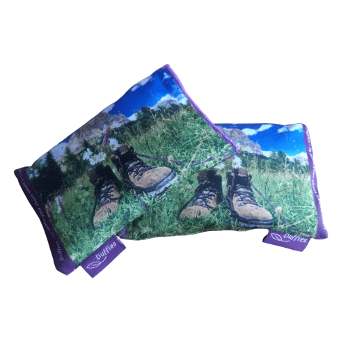 RESTPARTI - Duffies® - 2-pak duftpuder - vandrestøvler design