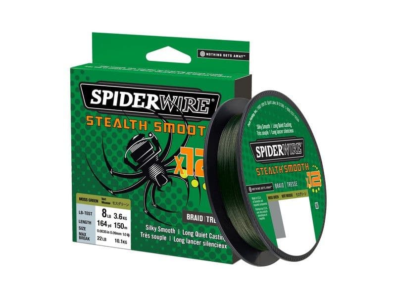 Spiderwire SW 12 150M Line 0,06mm 5,4kg Grøn 150M