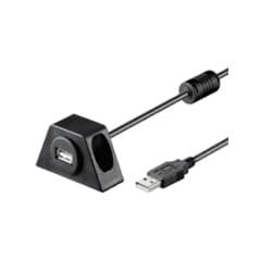 goobay USB forlængerkabel 2m Sort
