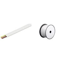goobay 100m Bulk telefonkabel Hvid