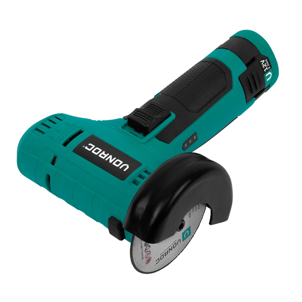 Akku Vinkelsliber 12V | Mini | 76mm | Batteri - Akku | Inkl. Akku, USB-C-oplader og skæreskive
