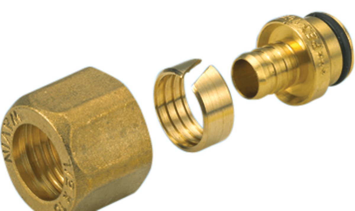 Wavin alupex koblingssæt 16x2,0 mm. 3/4''.