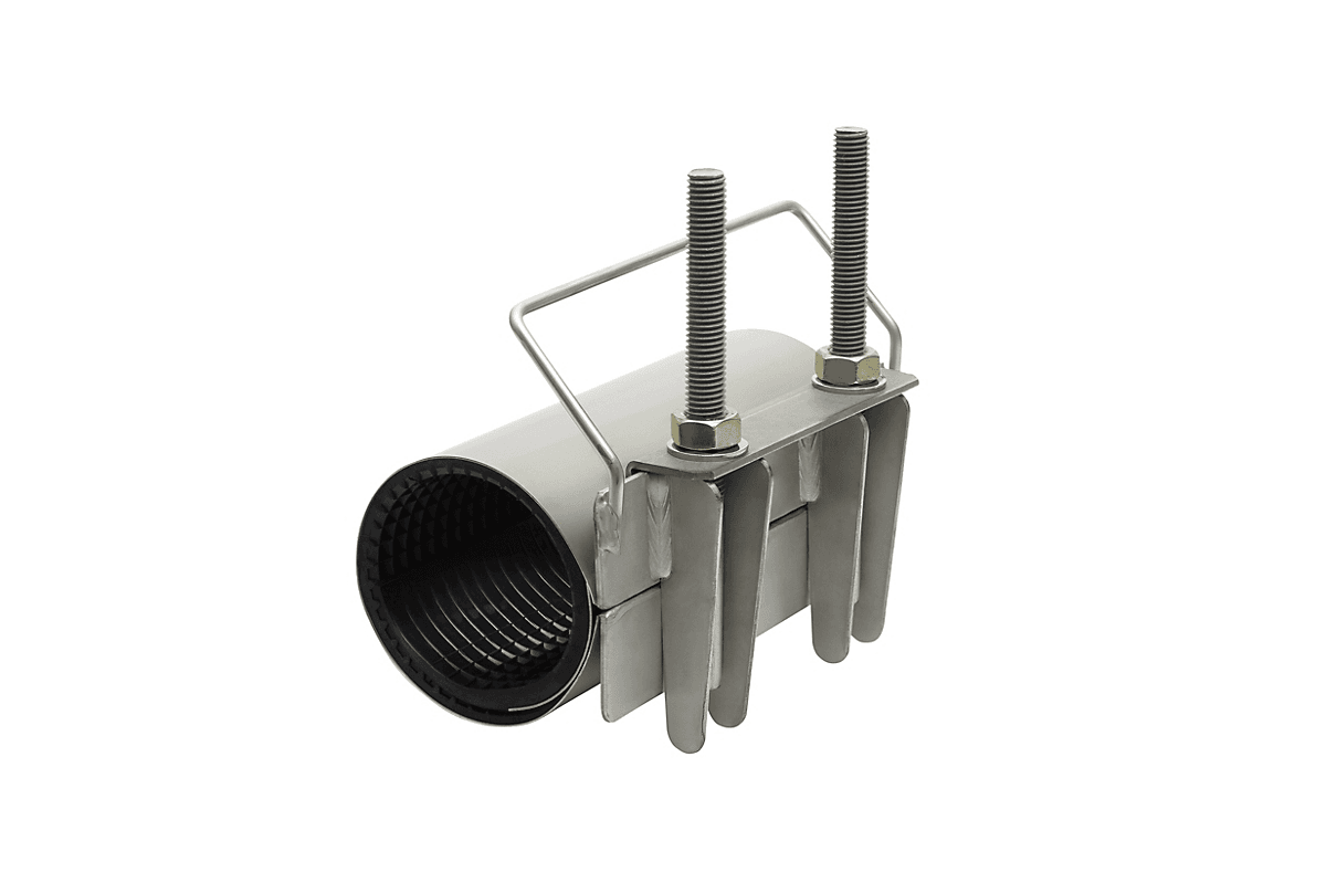 AVK bandagemuffe 159-170x200mm AISI316-EPDM. 1-sidet bespænding, m/håndtag.