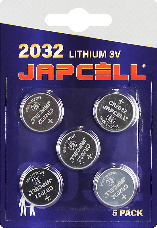 Japcell batteri 3,0V CR2032 lithium - pakke a 5stk