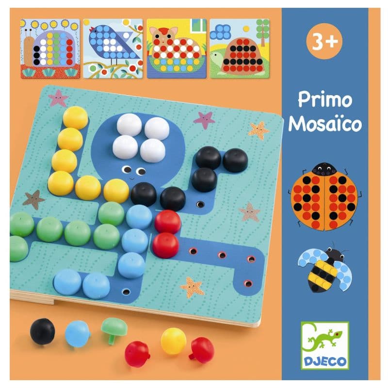 Havens dyr - Store stiftmosaikker (3-5 år)
