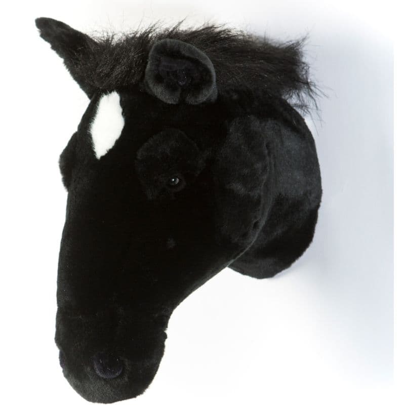 Sort hest trofæ til væg