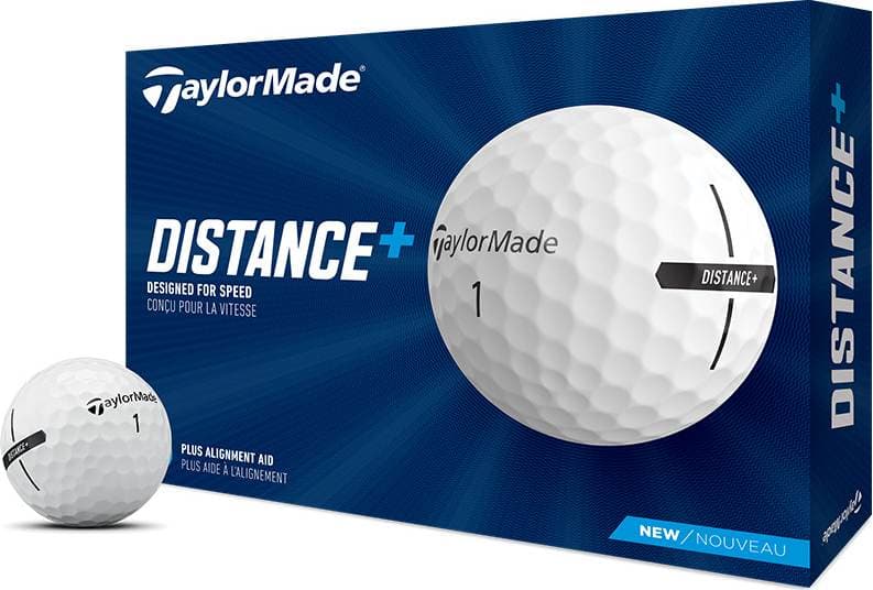 Taylormade Distance + Logobolde - Hvid