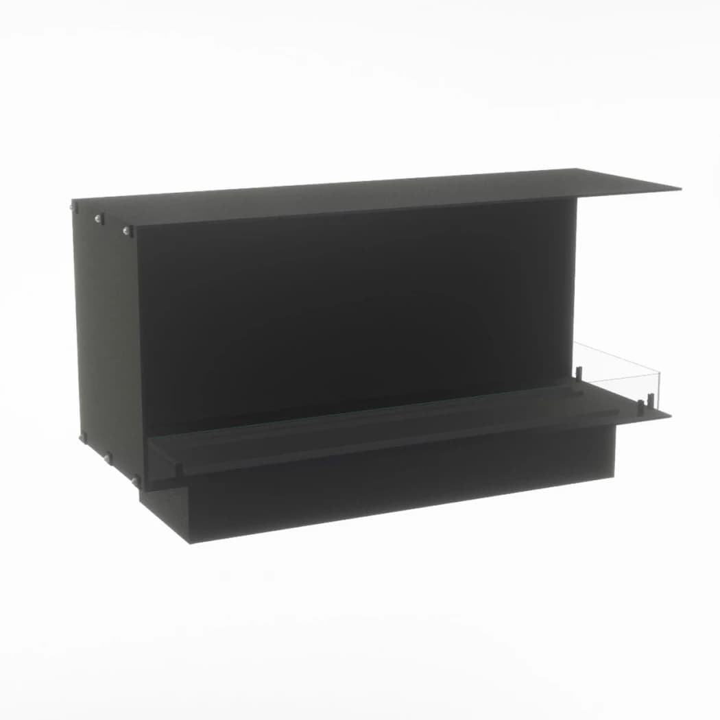 Foco Myst Corner Right 1200 Foco  | Biopejs-shop.dk | 2-sidet Opti-myst indbygningspejs