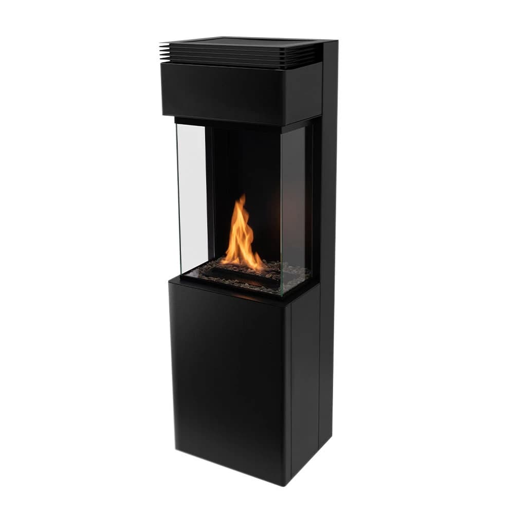 Planika Polaris Fritstående Biopejs | Planika Fires | 3-Sidet Automatisk Bioethanol Brændeovn