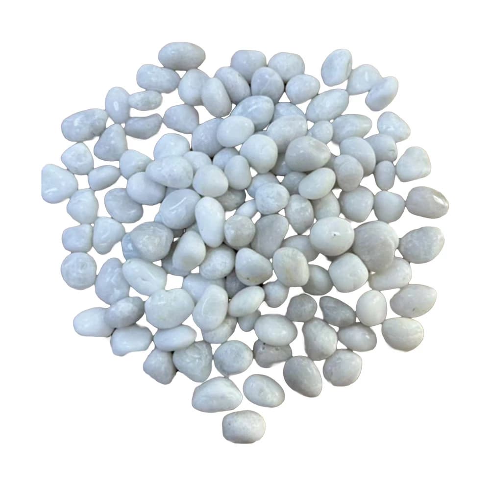 Hvide dekorationssten - 5 kg | Biopejs-shop.dk
