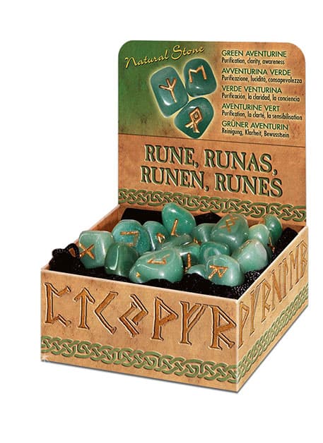 Runesæt - Grøn Aventurin